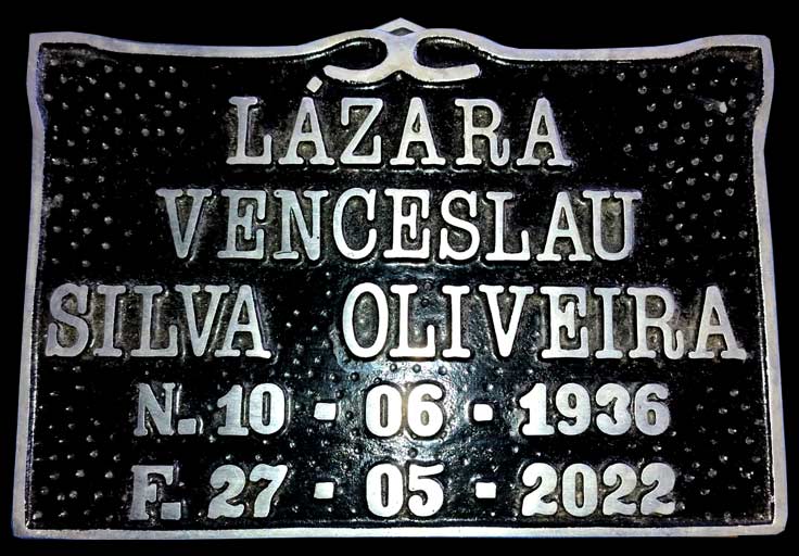 Placa Cemitério
