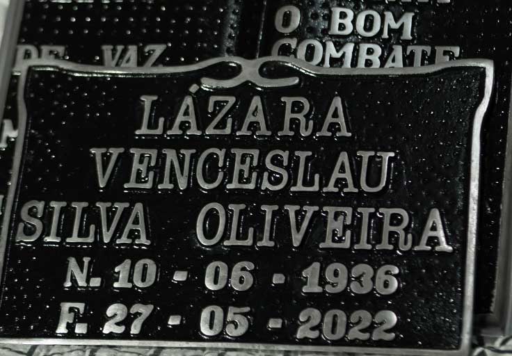 Placa Cemitério